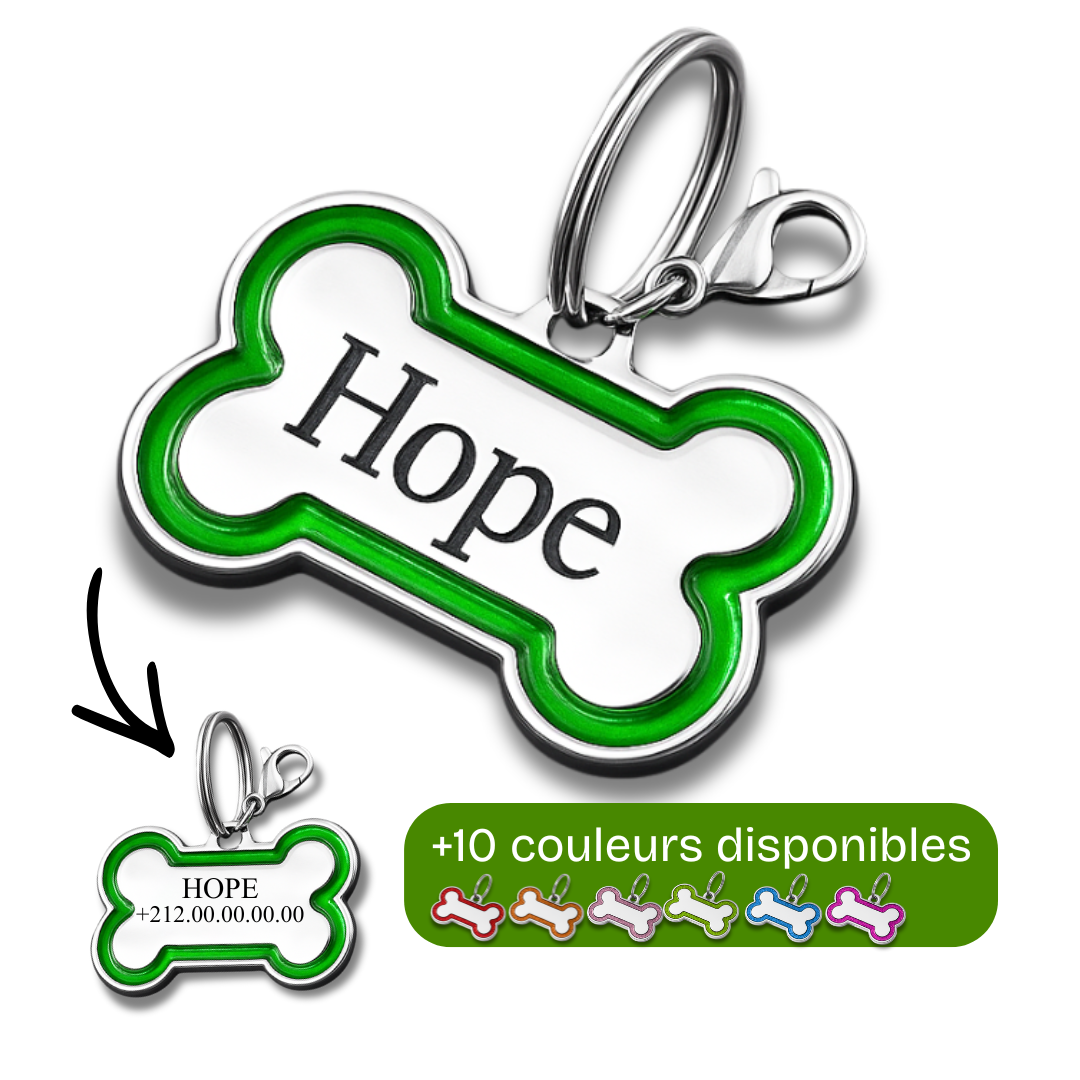Médaillon Os ColorPop - Gravure offerte